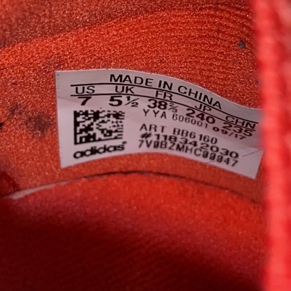 Adidas Ultraboost X Orange/White Athletic Running Shoes BB6160 Women's Size  7 - Picture 12 of 13